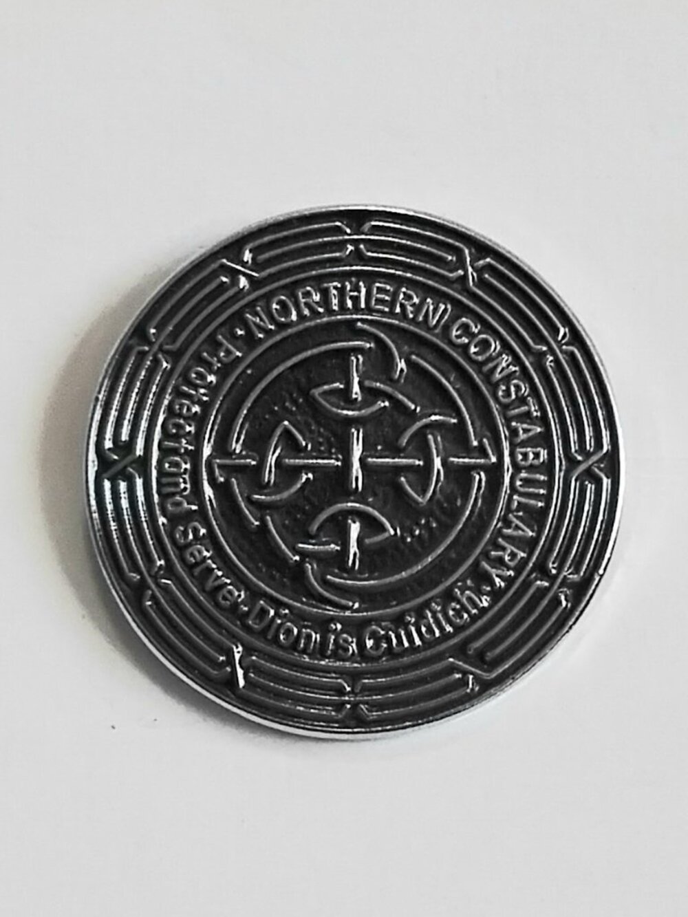 4/$20 Vintage Northern Constabulary Protect & Serve Gun Metal Collector's Pin!!